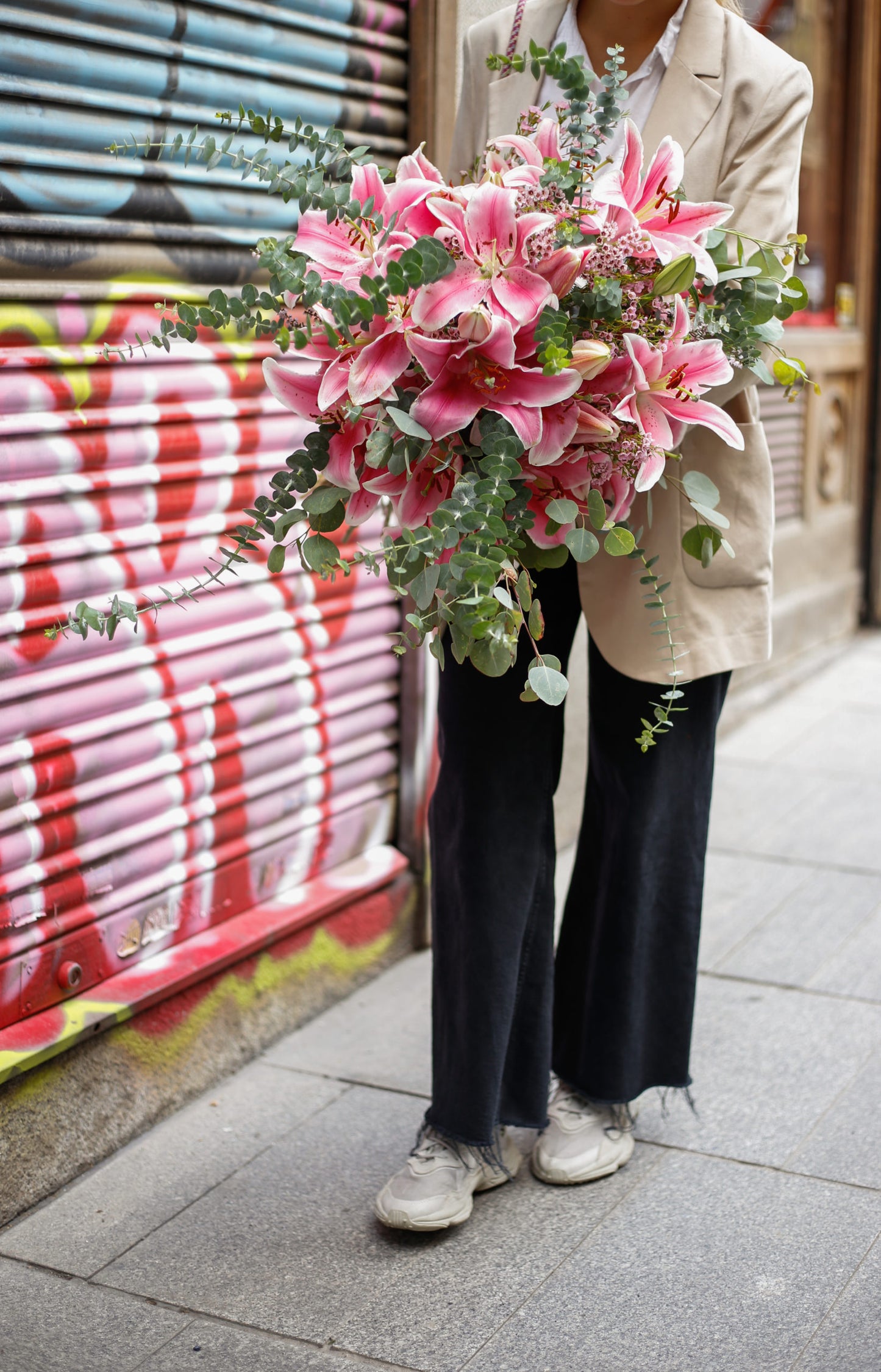 Ramo de lilium rosa