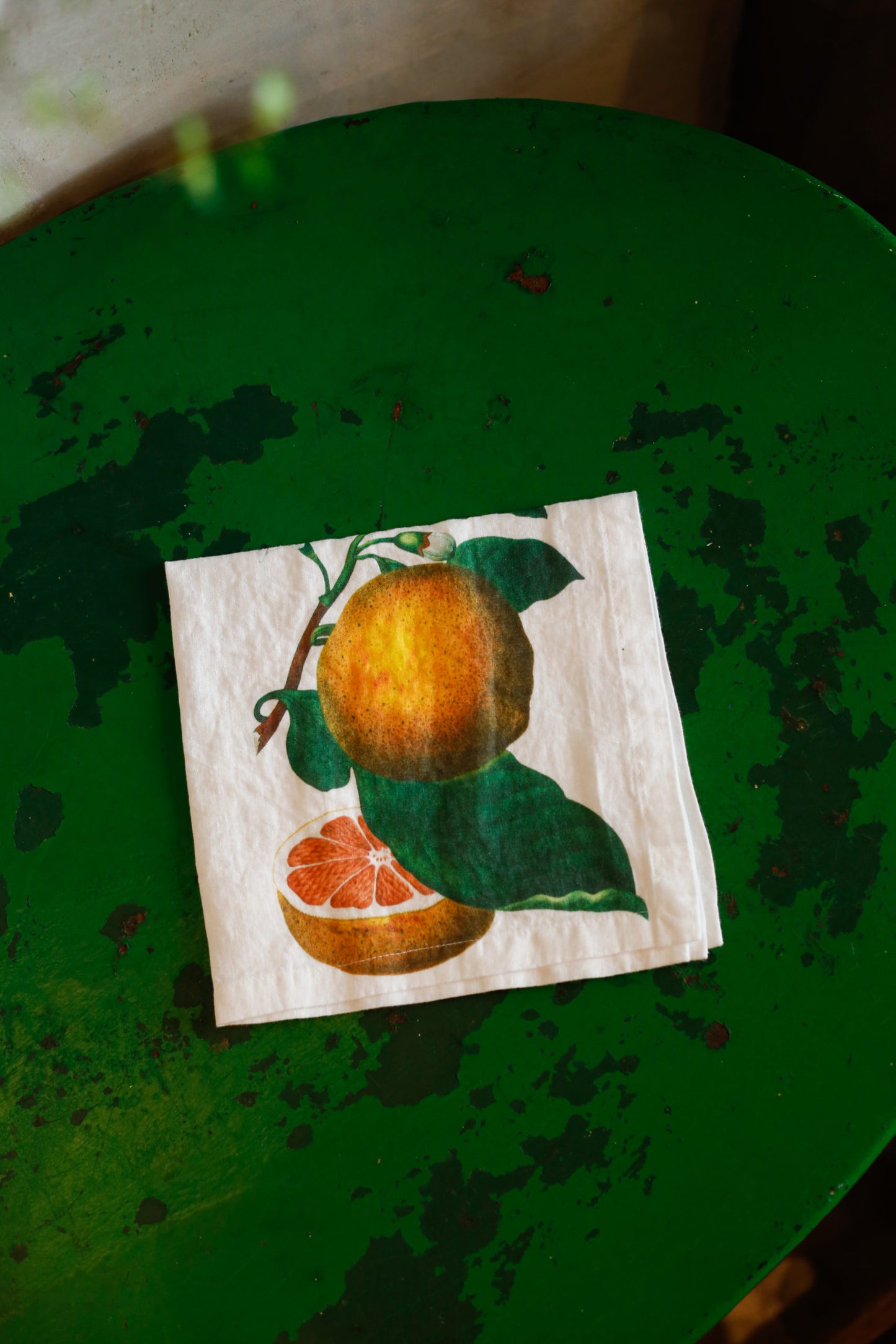 Servilletas de lino Print Citrus - Pack de 6