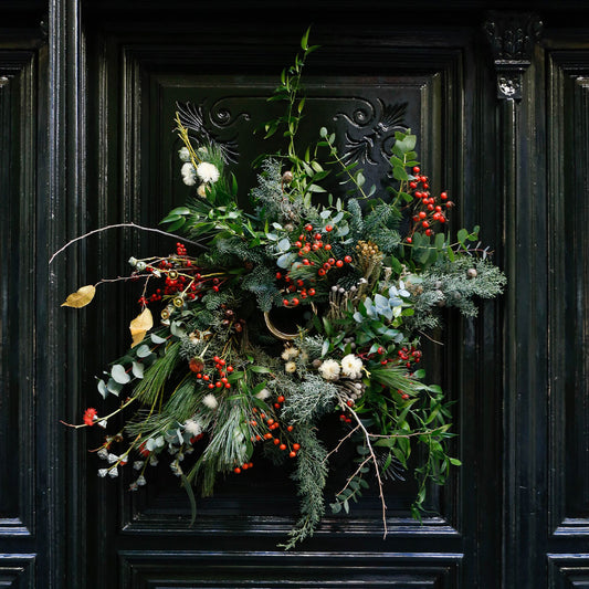 Corona de Navidad Rústica