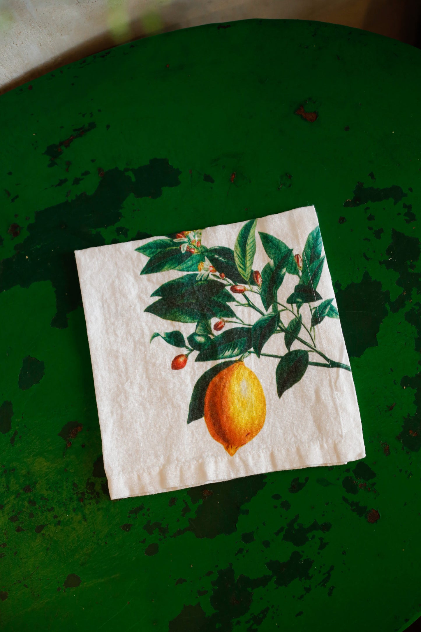 Servilletas de lino Print Citrus - Pack de 6