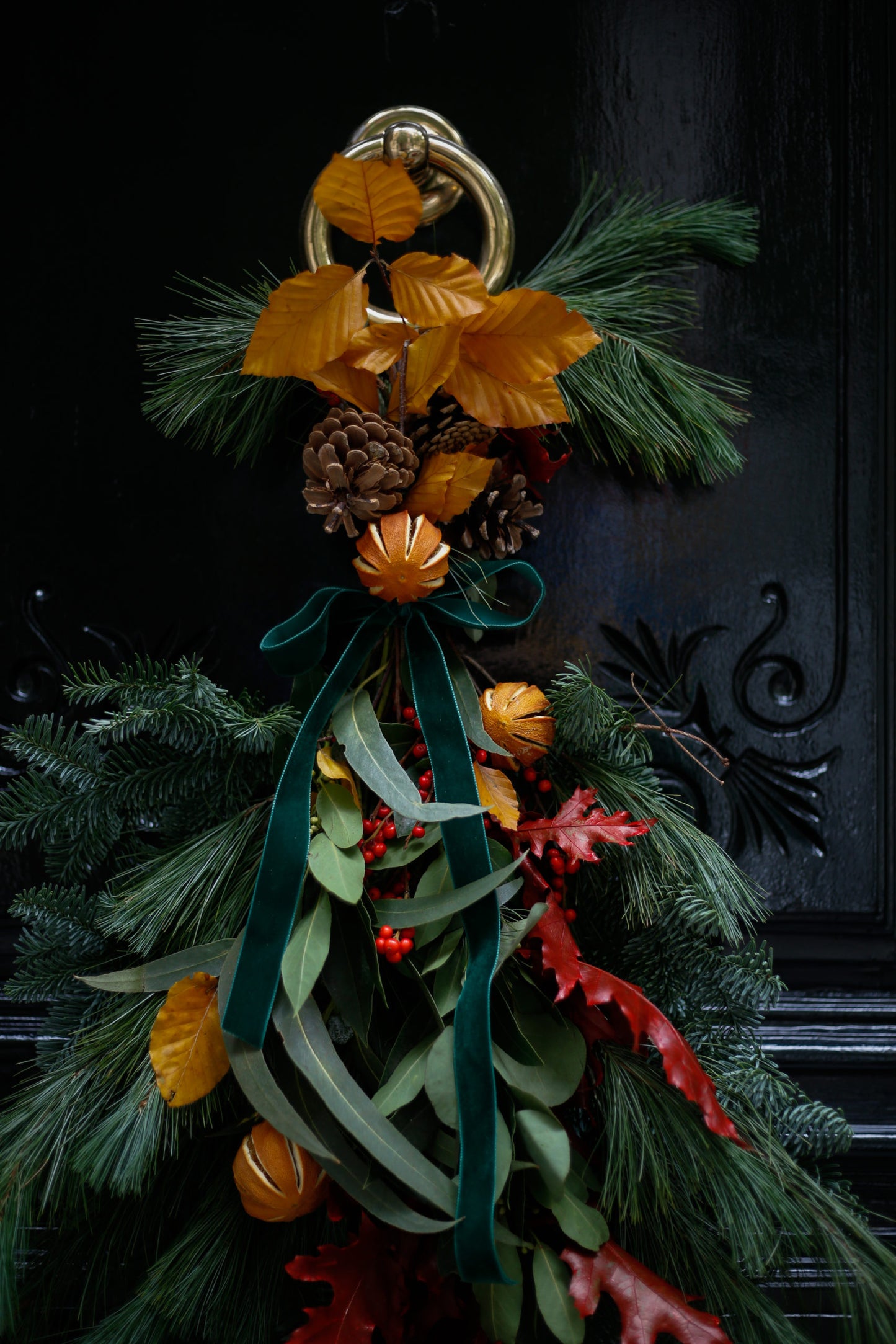 Ramo de Navidad para la puerta