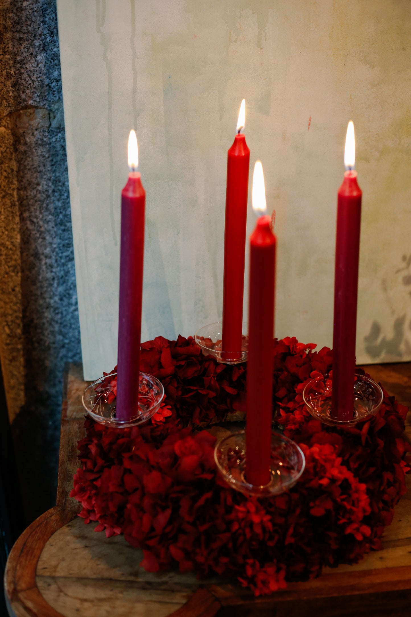 Corona de adviento preservada