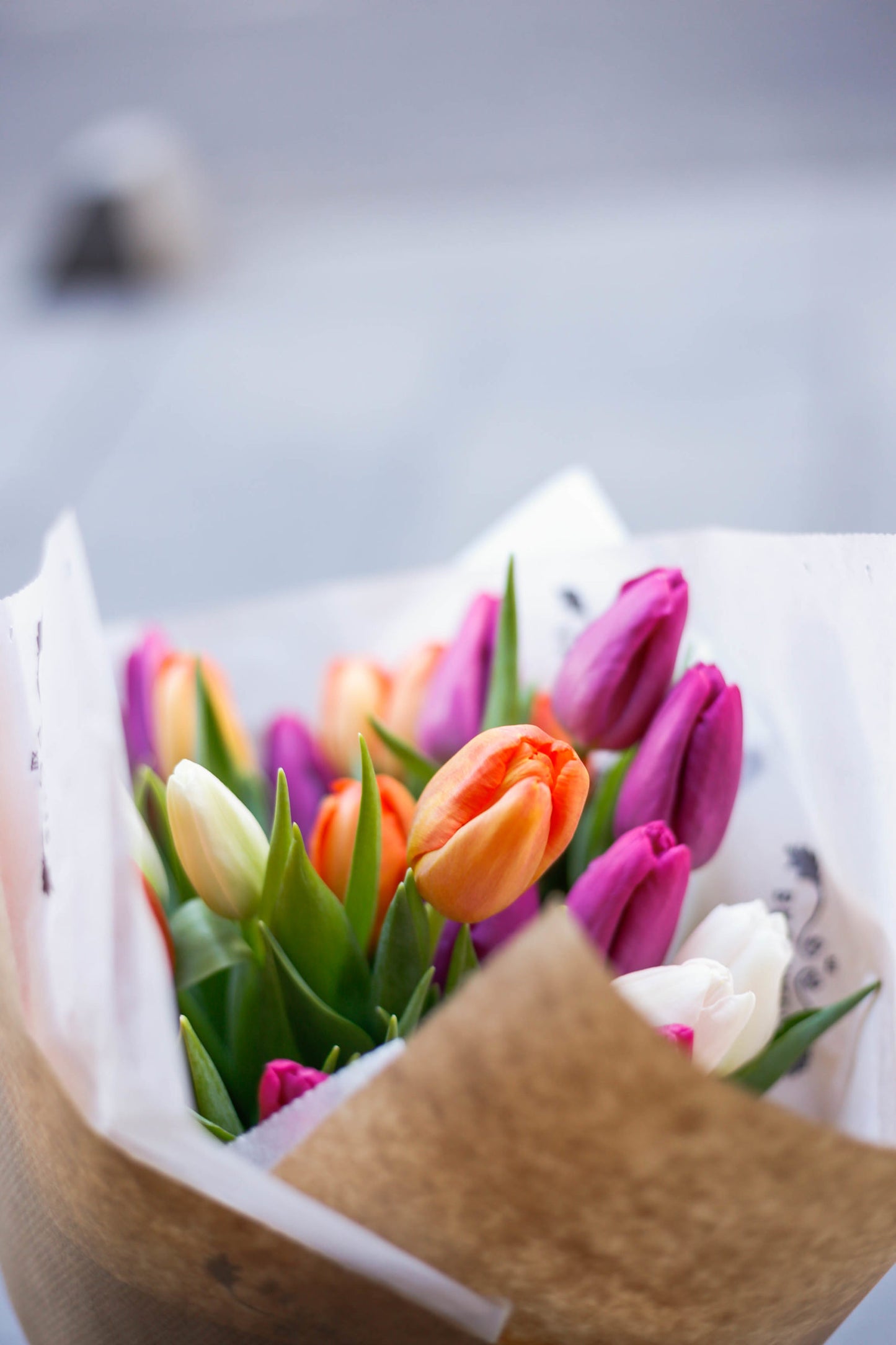 Ramo de tulipanes mix de 3 colores