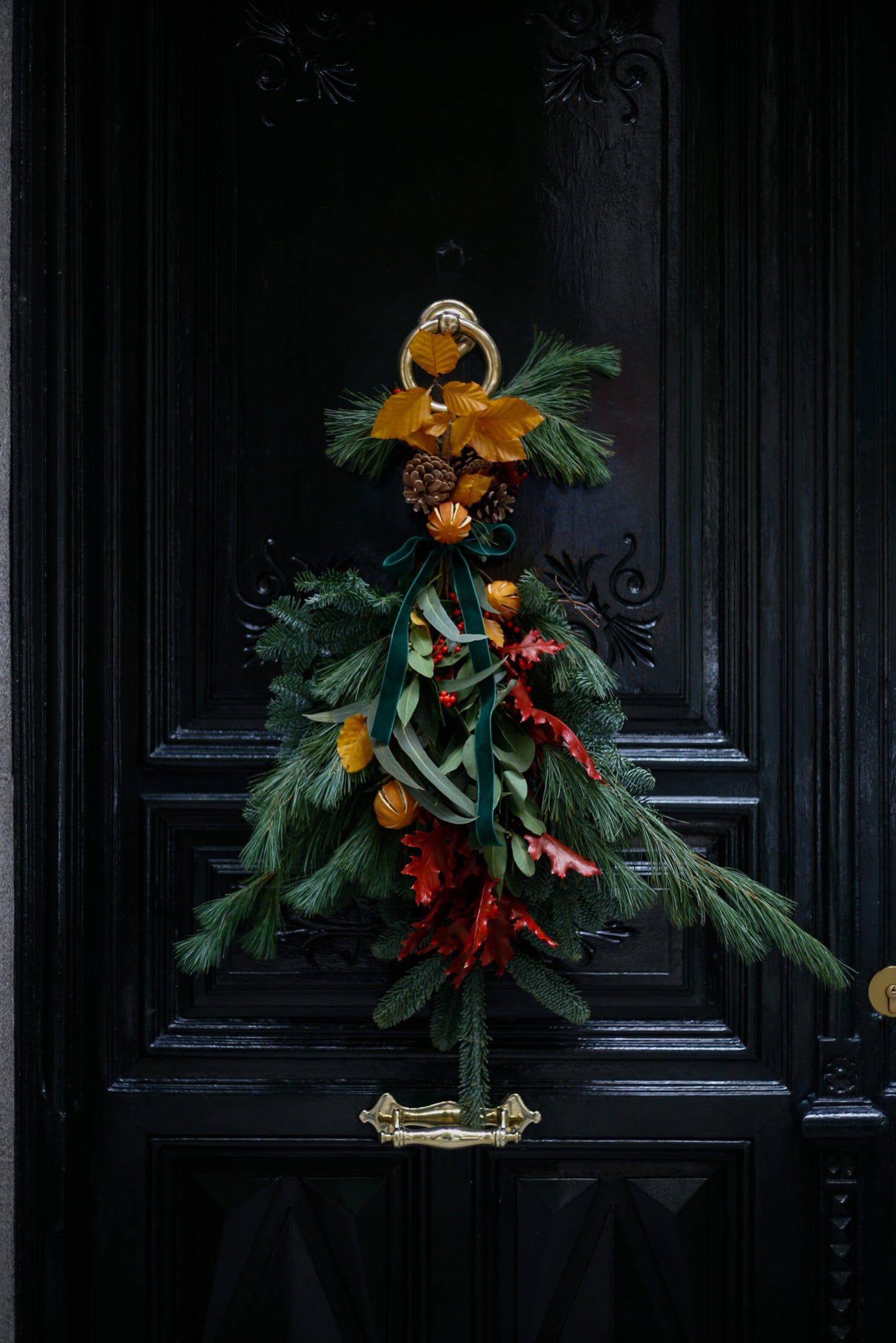 Ramo de Navidad para la puerta