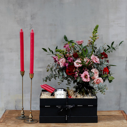 Caja de regalo Rosas VELAS