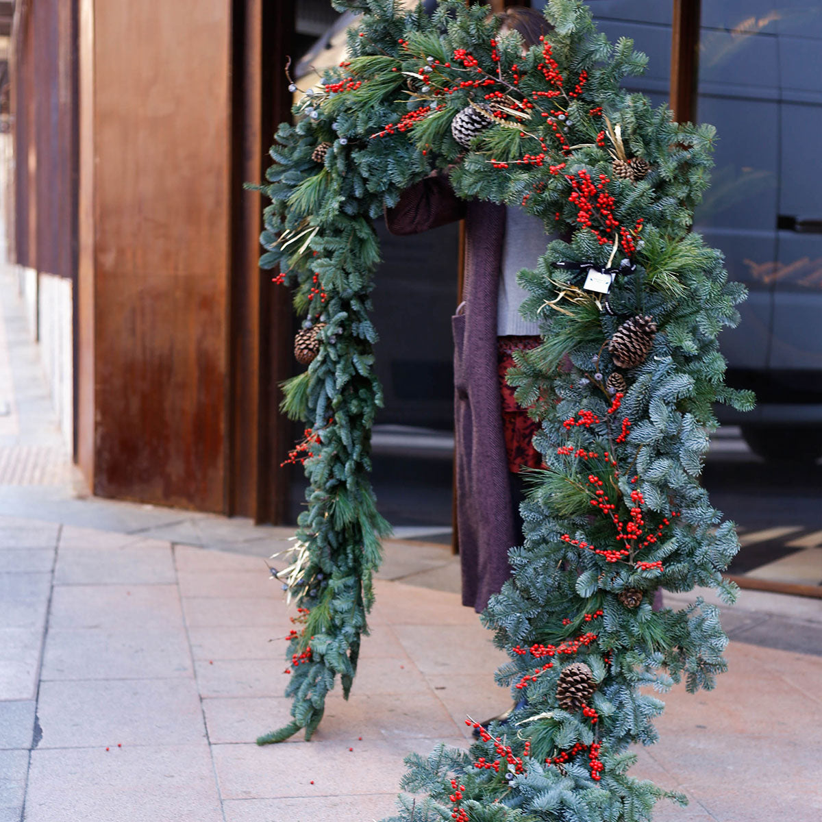 Guirnalda de Navidad clásica por metro