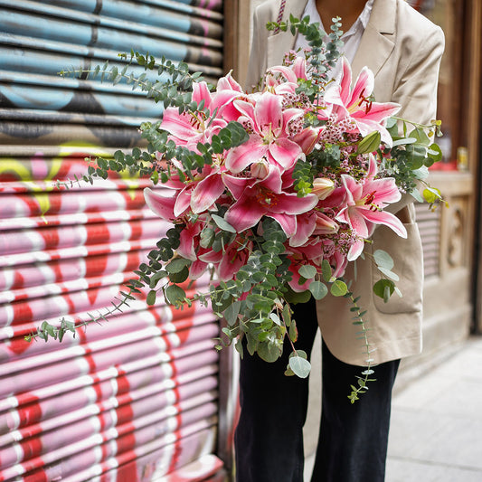 Ramo de lilium rosa