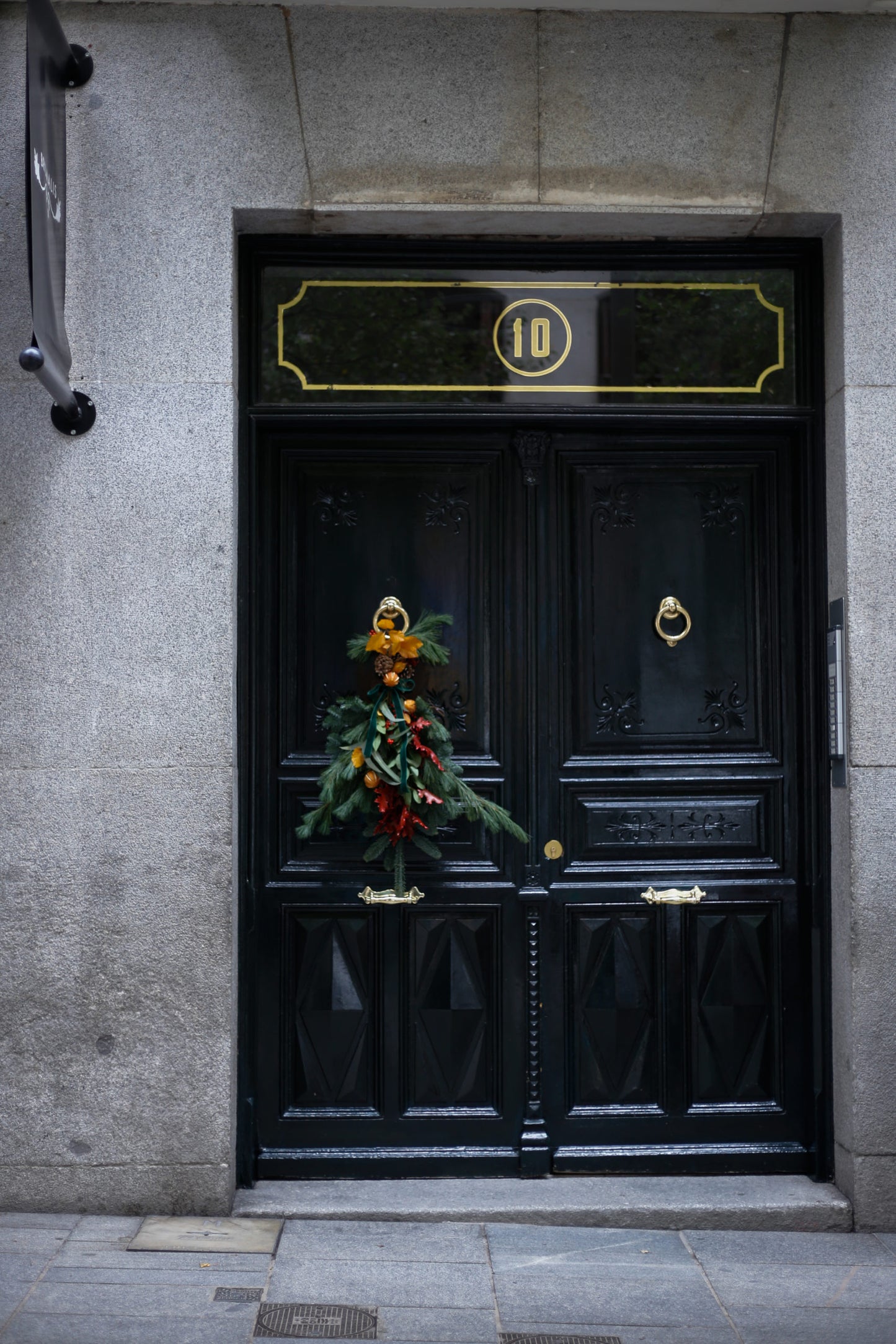 Ramo de Navidad para la puerta