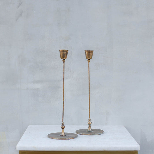 Candelabro fino dorado