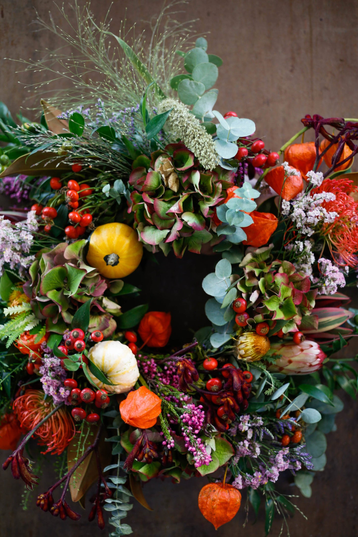 Corona de flores otoñal DELUXE