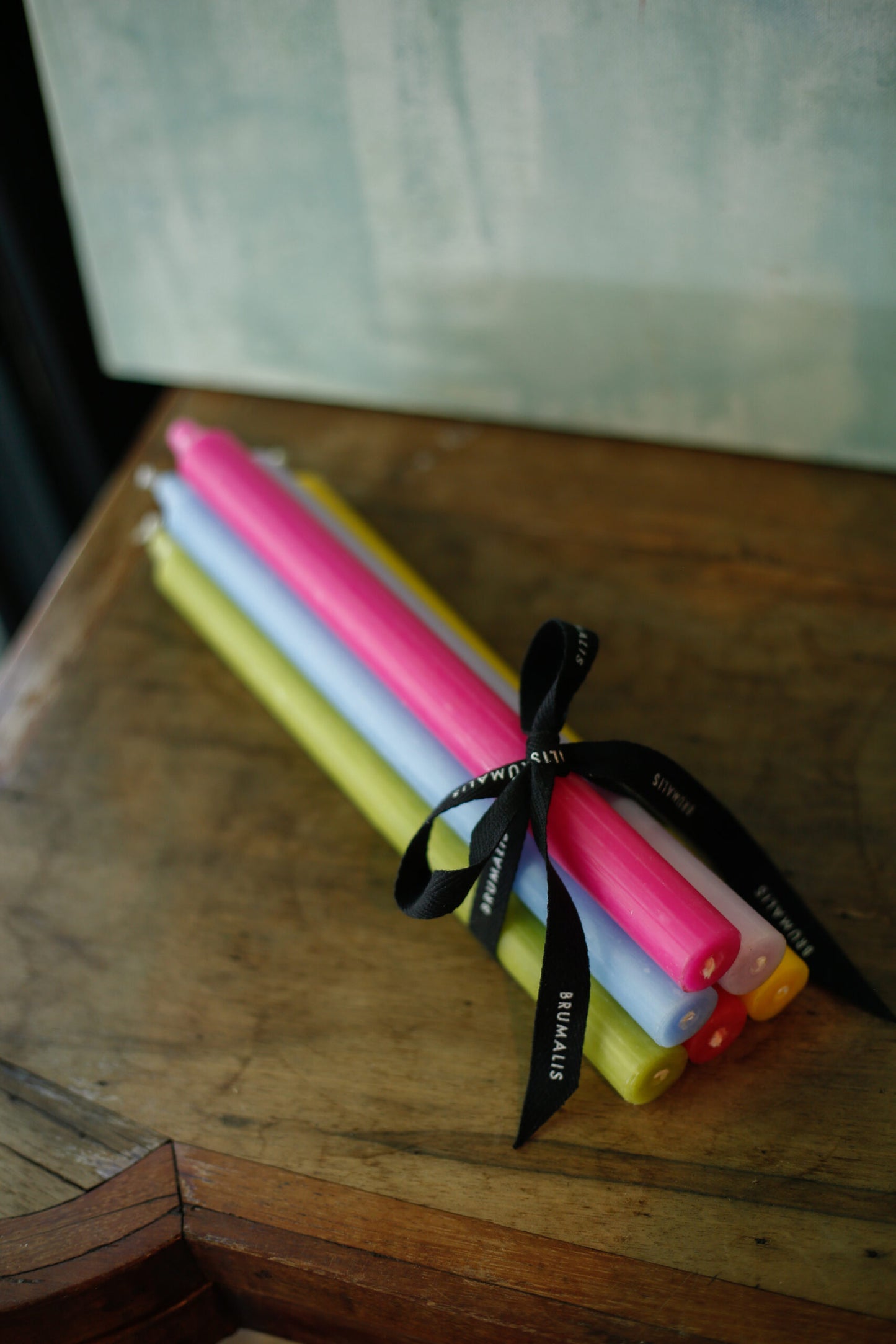 Pack de 6 velas · Colores variados
