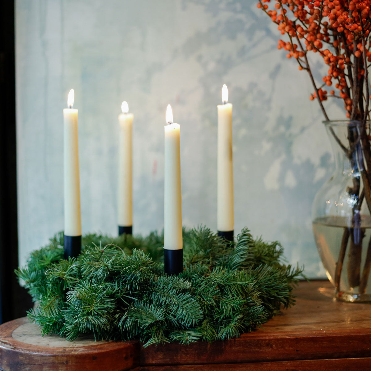 Corona de adviento · Pinsapo natural