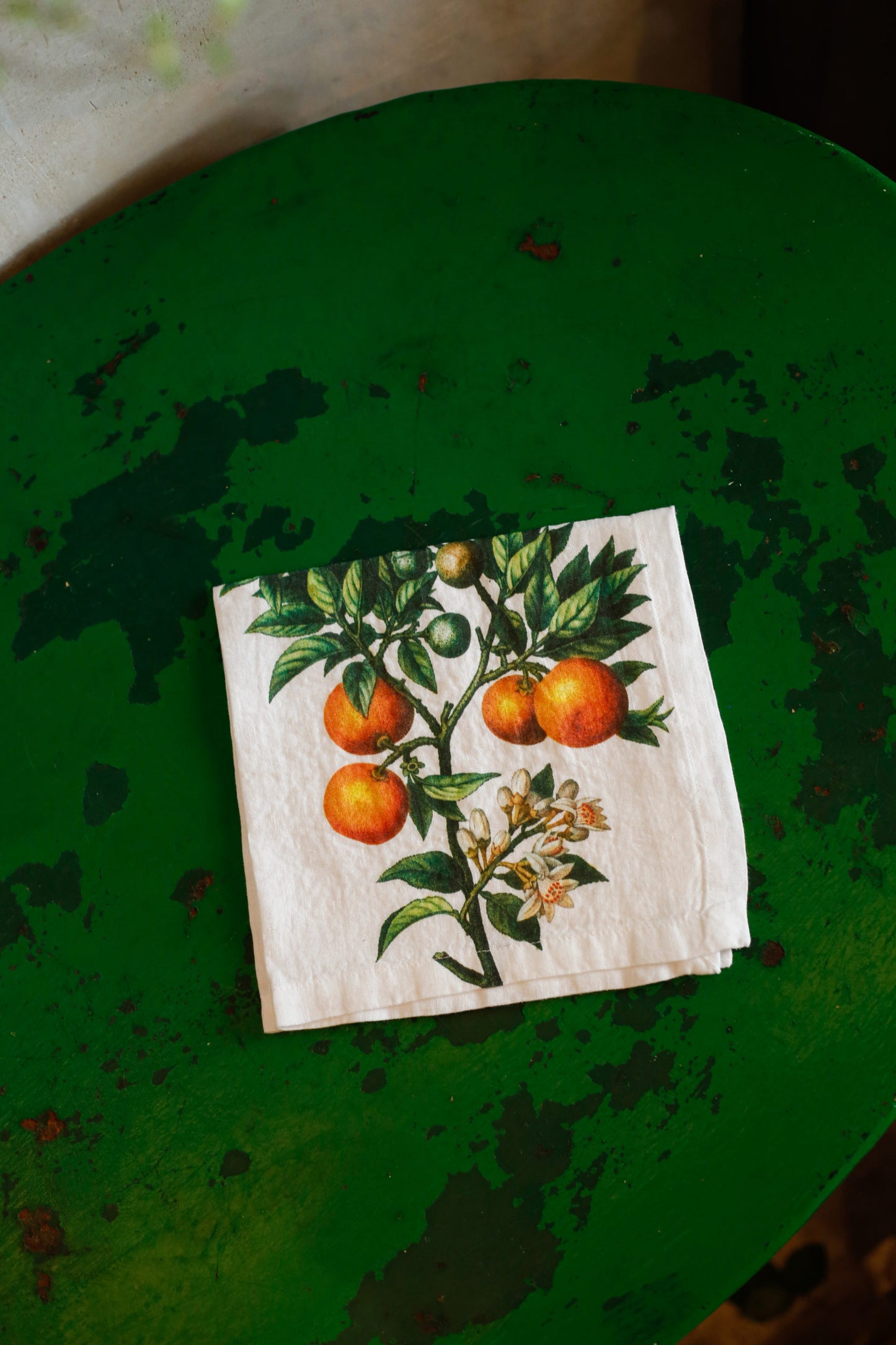 Servilletas de lino Print Citrus - Pack de 6