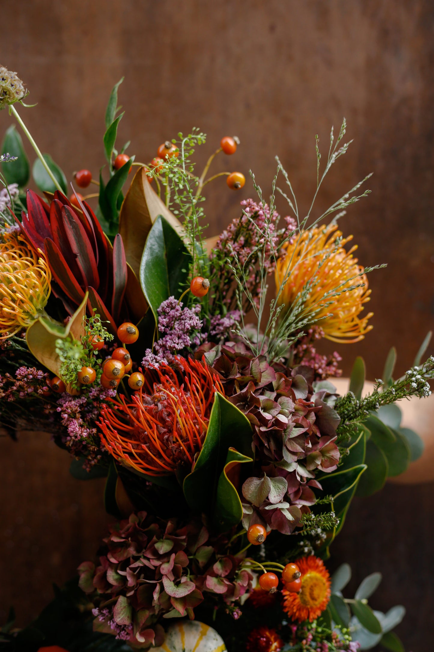 Corona de flores otoñal DELUXE