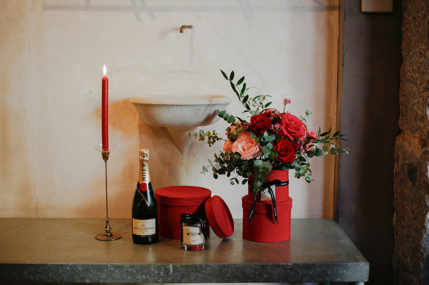 Caja con mix de Rosas