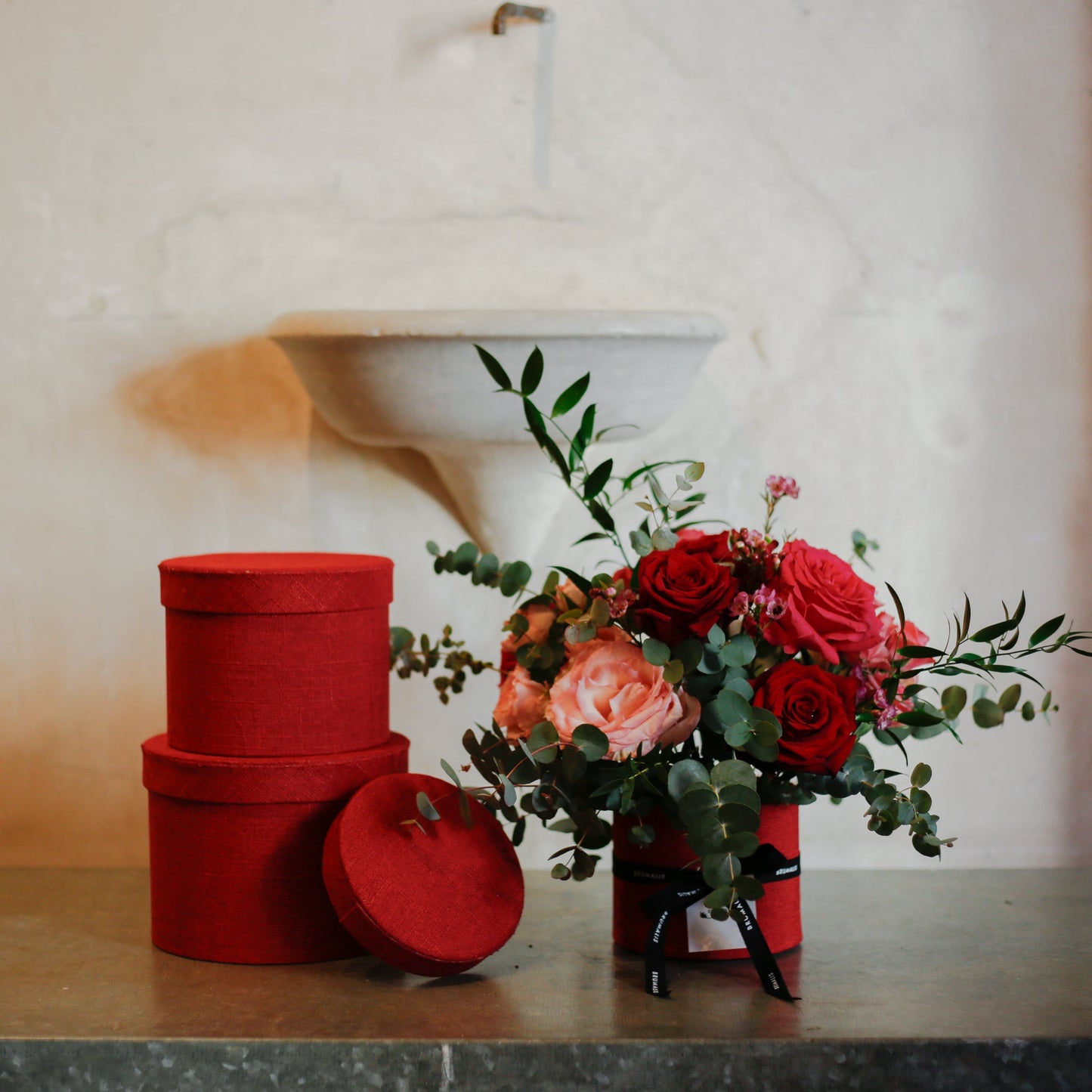 Caja con mix de Rosas