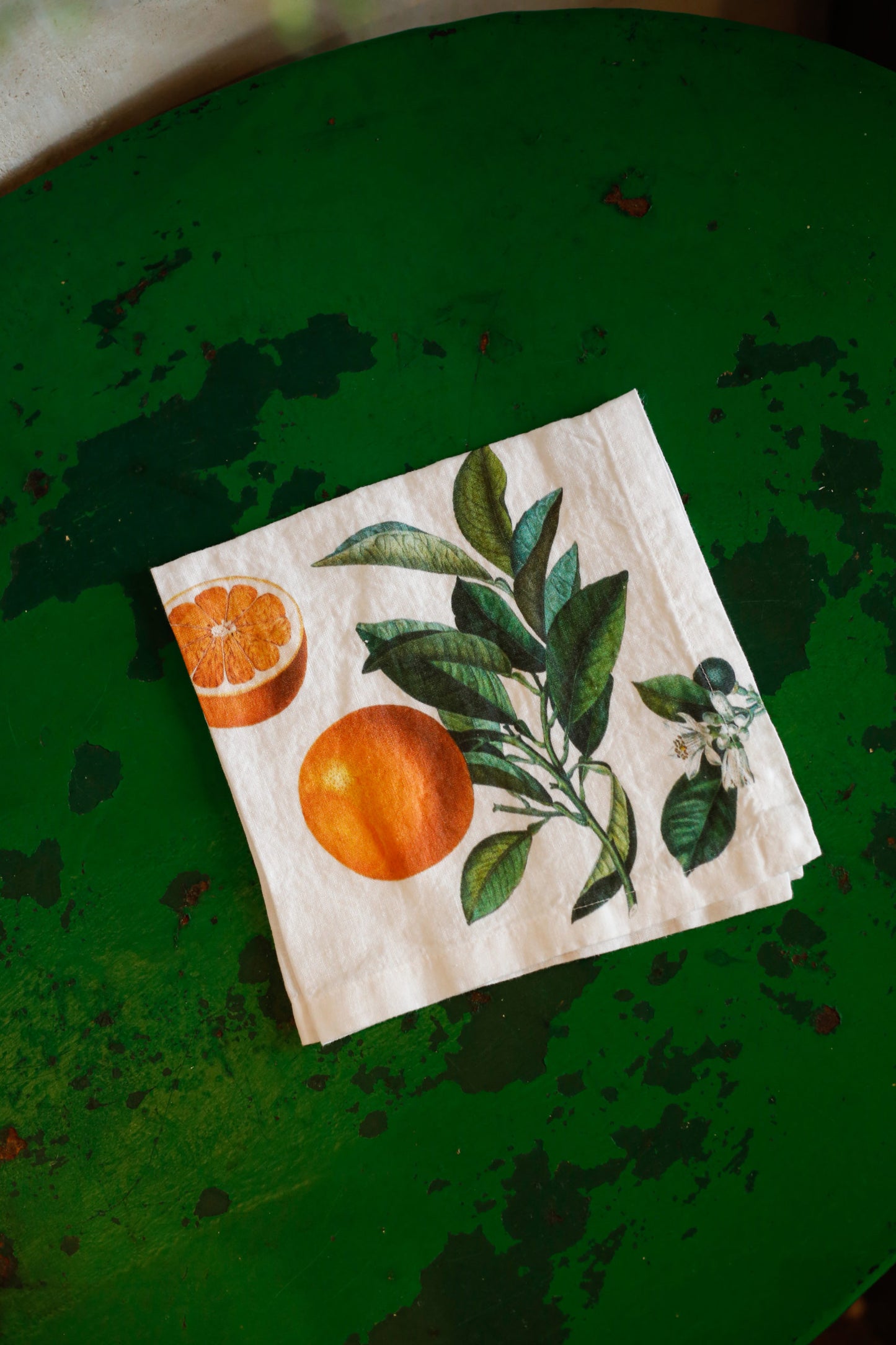 Servilletas de lino Print Citrus - Pack de 6