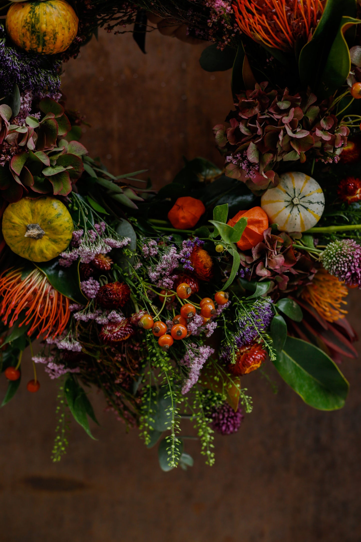 Corona de flores otoñal DELUXE