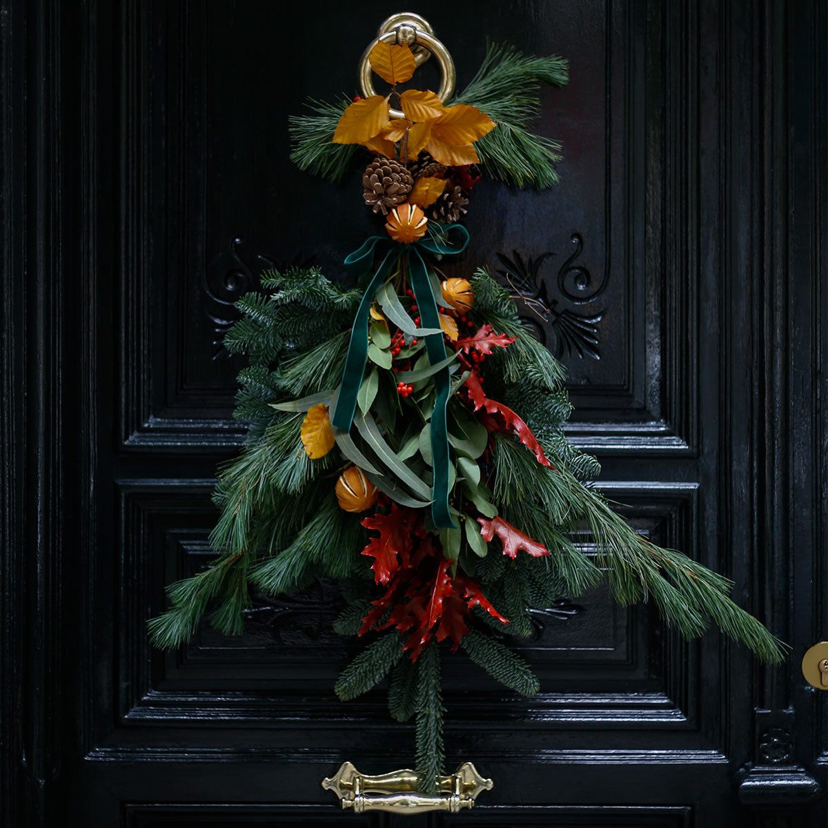 Ramo de Navidad para la puerta