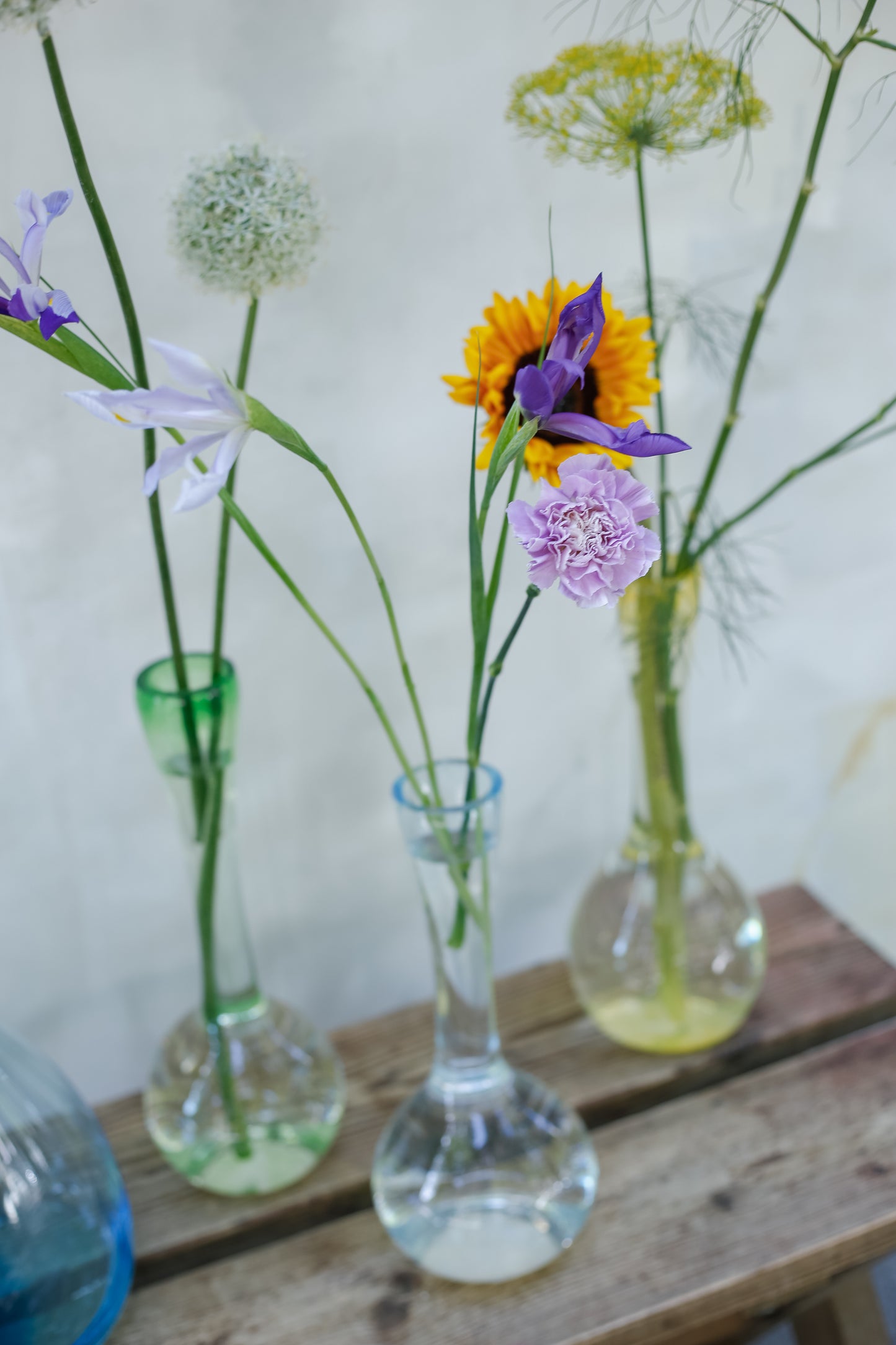 Jarrón Colaboración Brumalis × Hotel Ritz × Real Fábrica de Cristales La Granja — Edición Pequeña con Flores