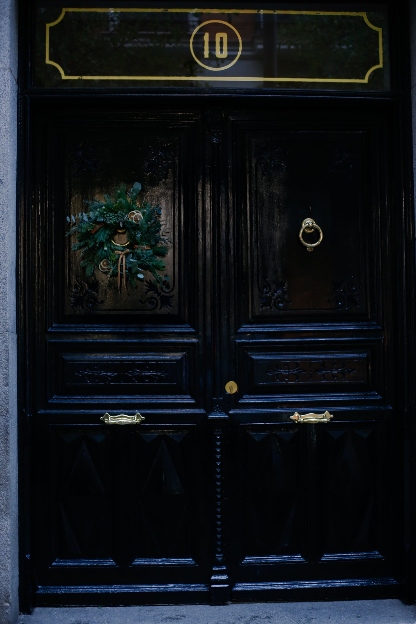 Corona de Navidad herbal