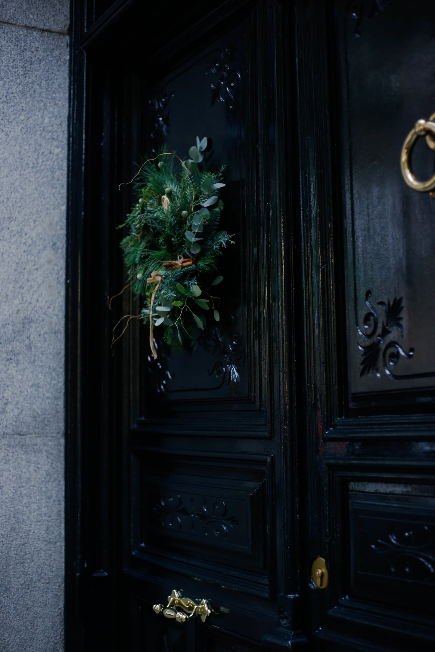 Corona de Navidad herbal