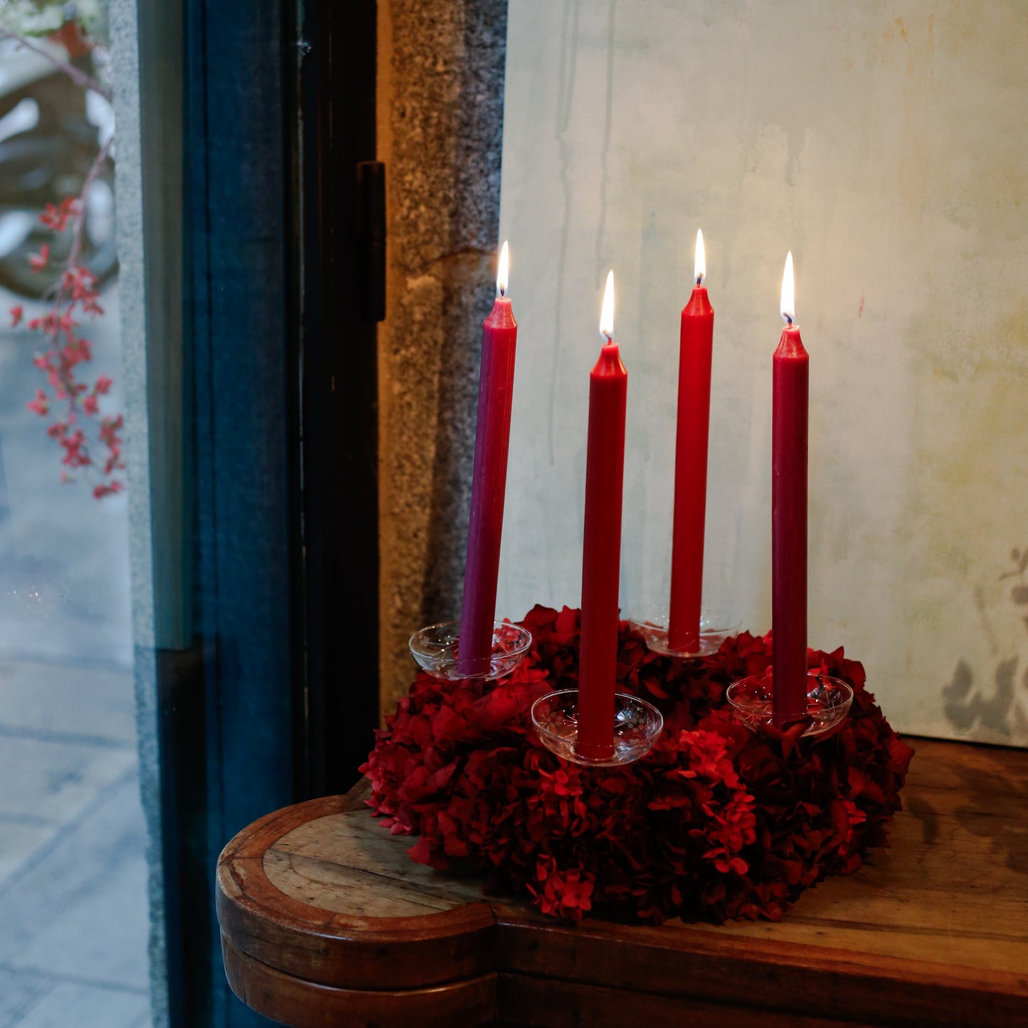 Corona de adviento preservada