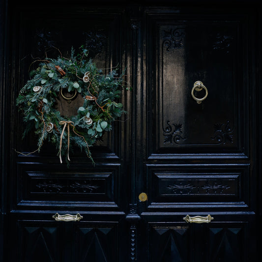 Corona de Navidad herbal