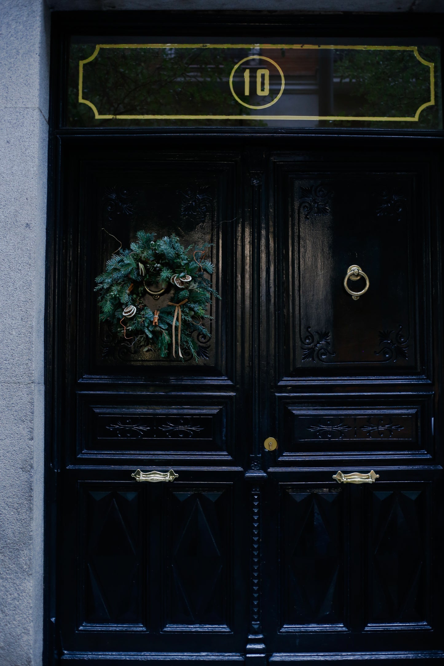 Corona de Navidad herbal