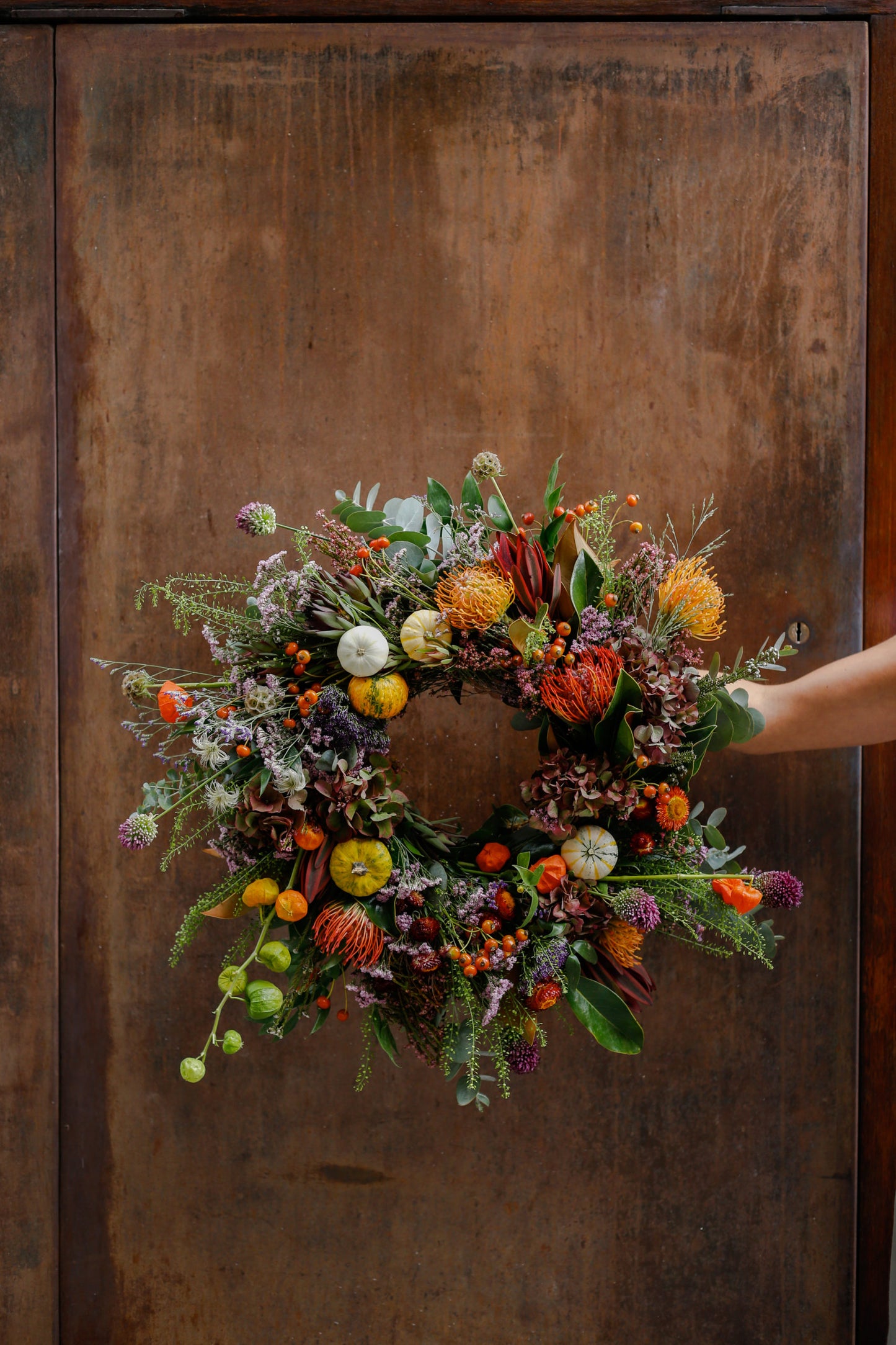 Corona de flores otoñal DELUXE