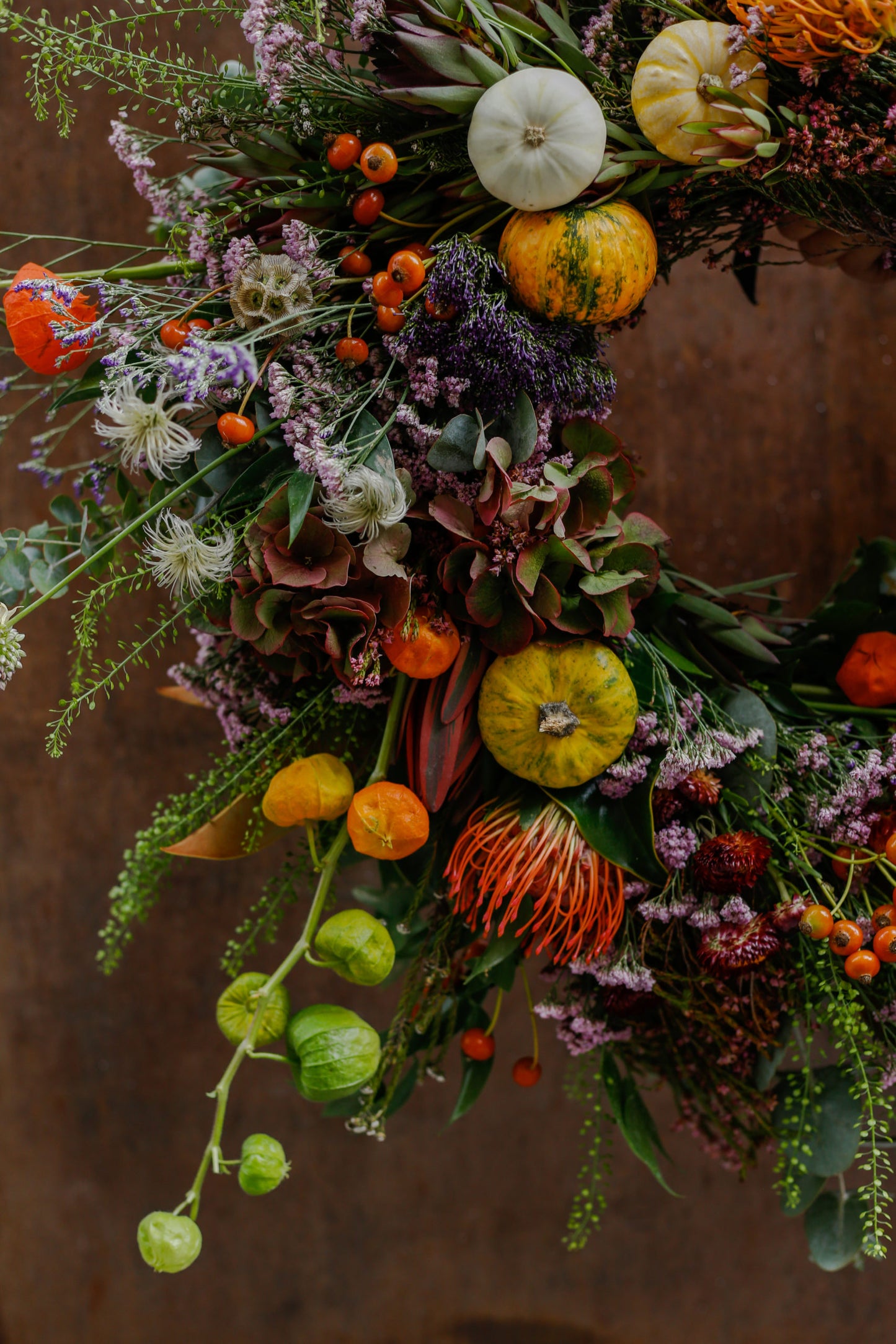 Corona de flores otoñal DELUXE