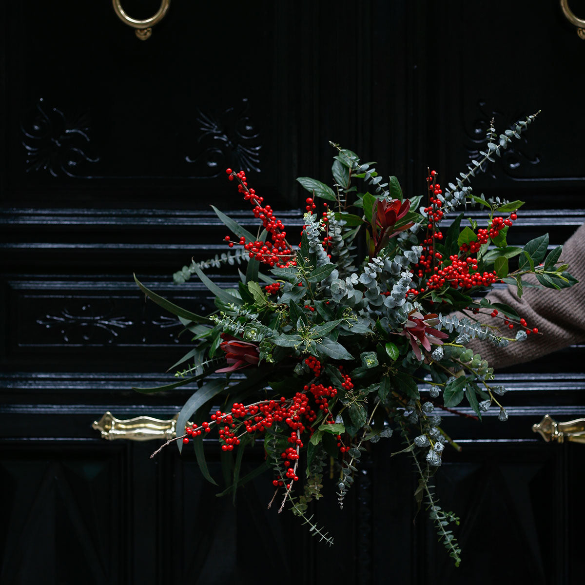 Ramo de verdes navideño