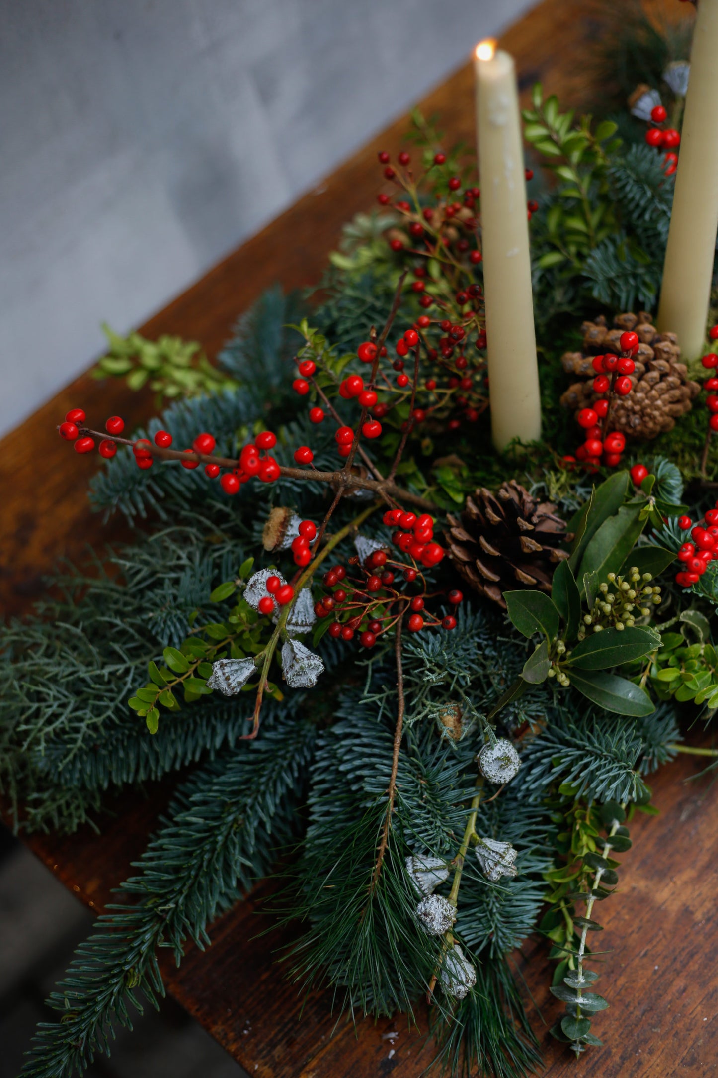 Centro de mesa de Navidad clásico