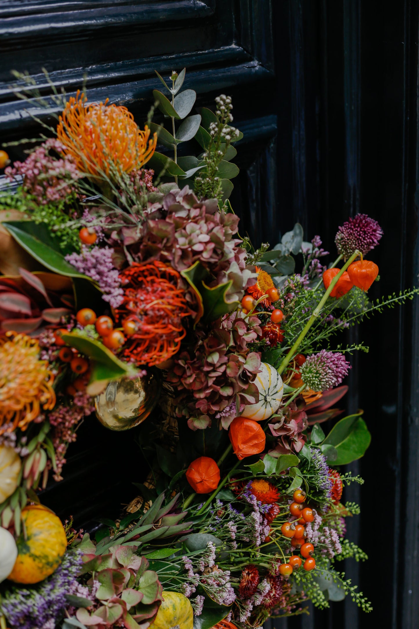 Corona de flores otoñal DELUXE