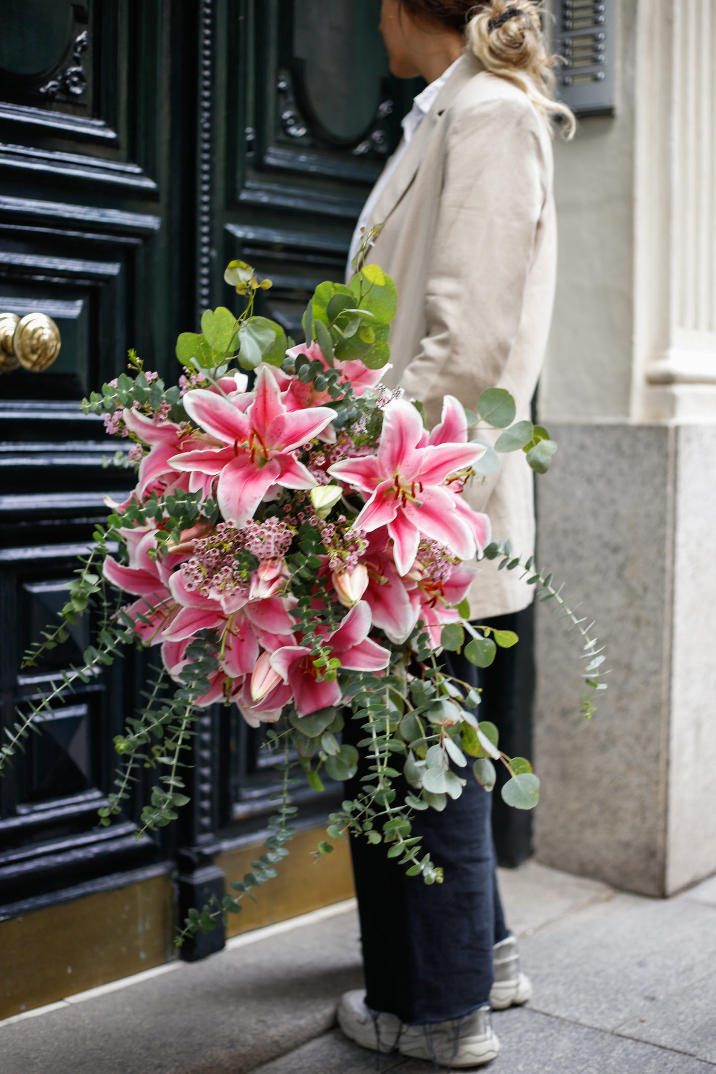 Ramo de lilium rosa