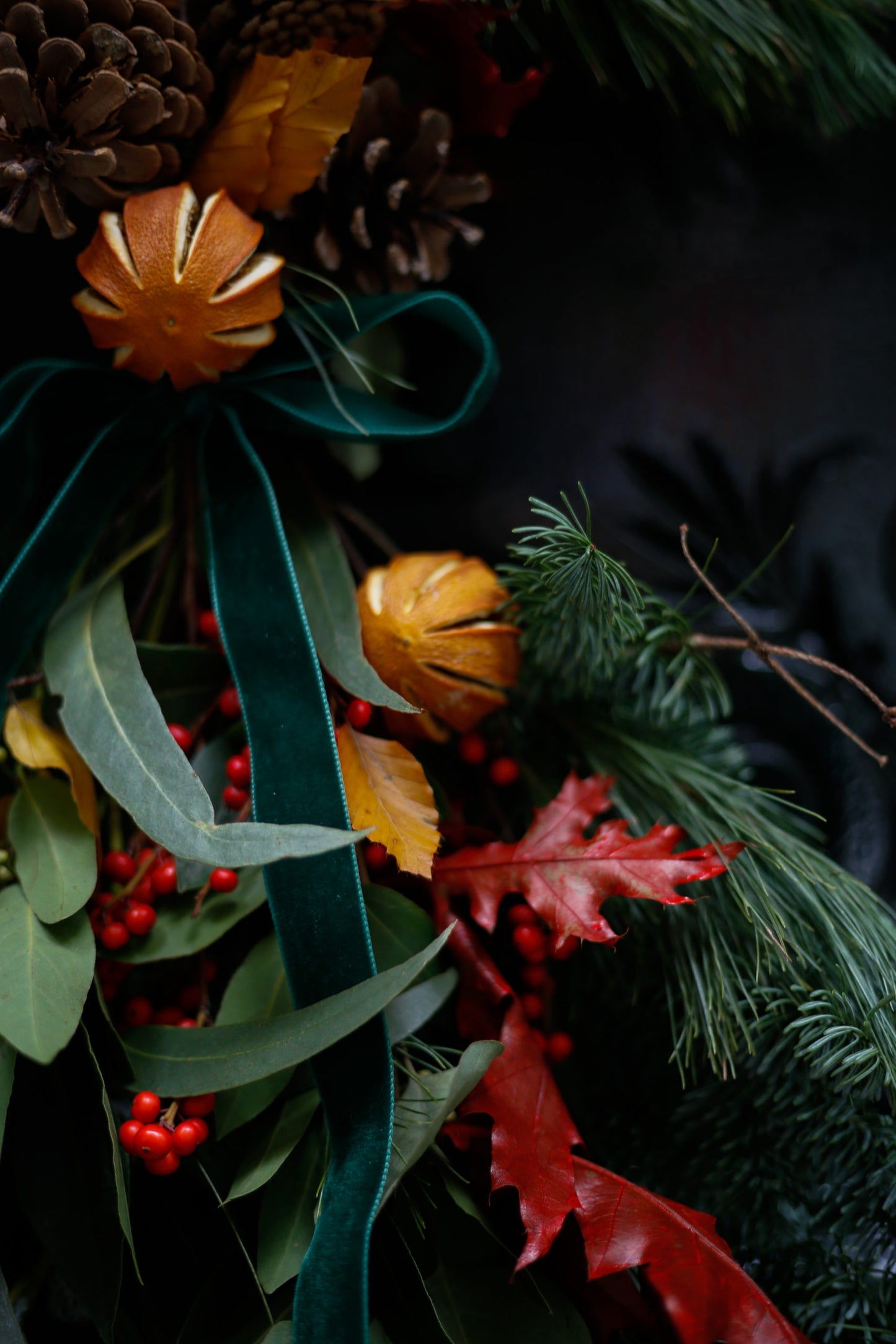 Ramo de Navidad para la puerta