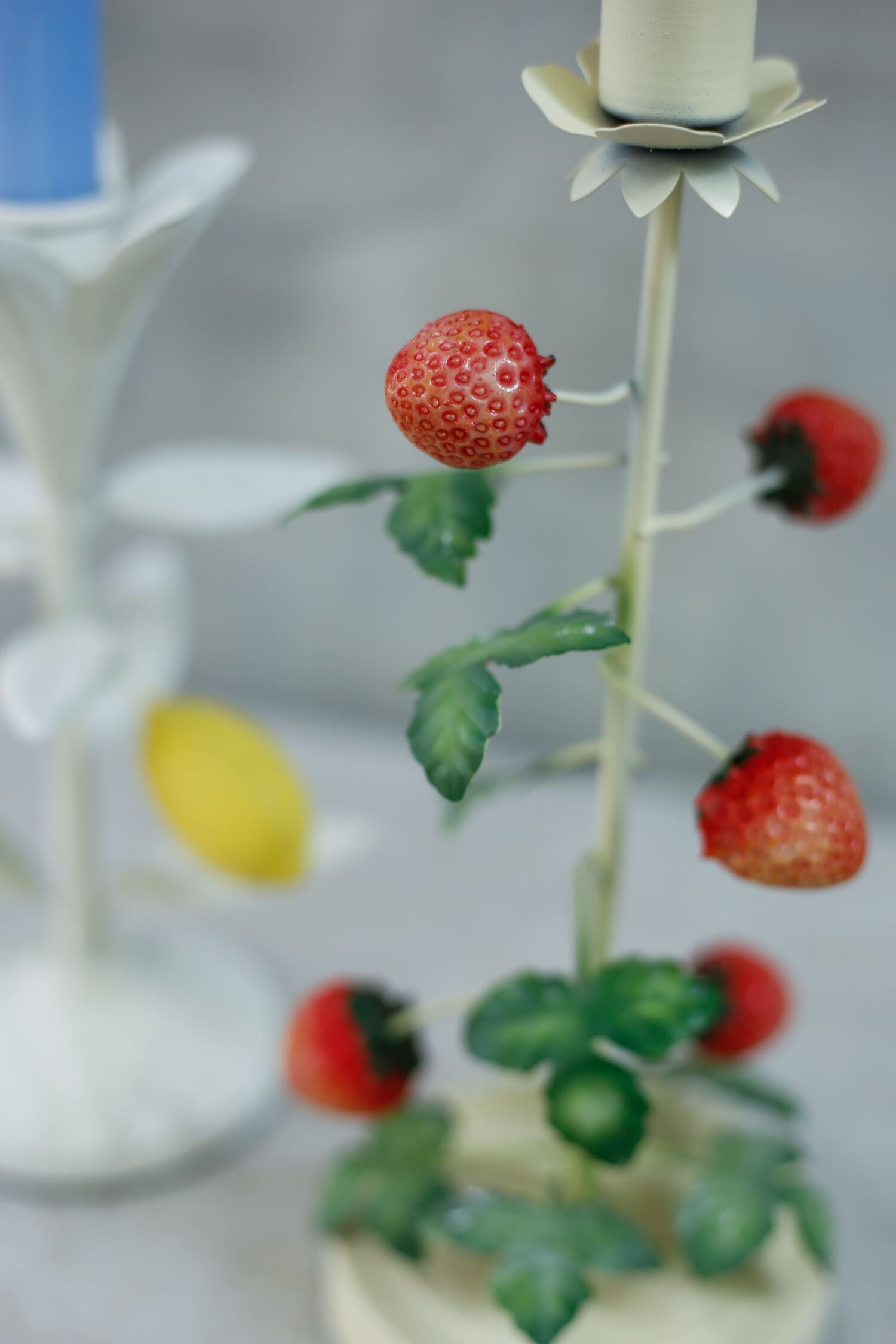 Candelabro frutas fresa - limón - Imagen 5